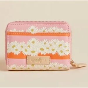 Spartina 449 AUDUBON DAISY STRIPE MINI WALLET in EUC